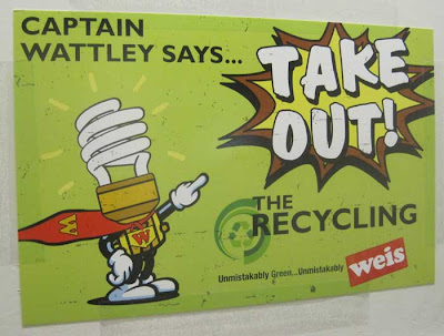 Captain Wattely says TAKE OUT THE RECYCLING