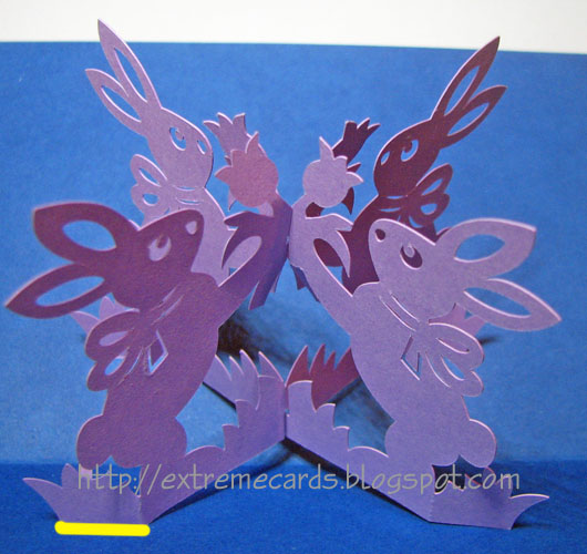 Extreme Cards and Papercrafting: Easter Rabbits Magic X Pop Up Card