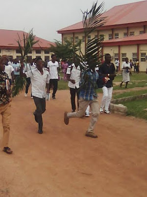 6 Photos: College of Education, Katsina-ala Students protest over tuition fee increment