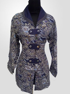 Model Baju Batik Kantor Wanita Berjilbab trend modis Model Baju Batik Kantor Wanita Berjilbab trend modis