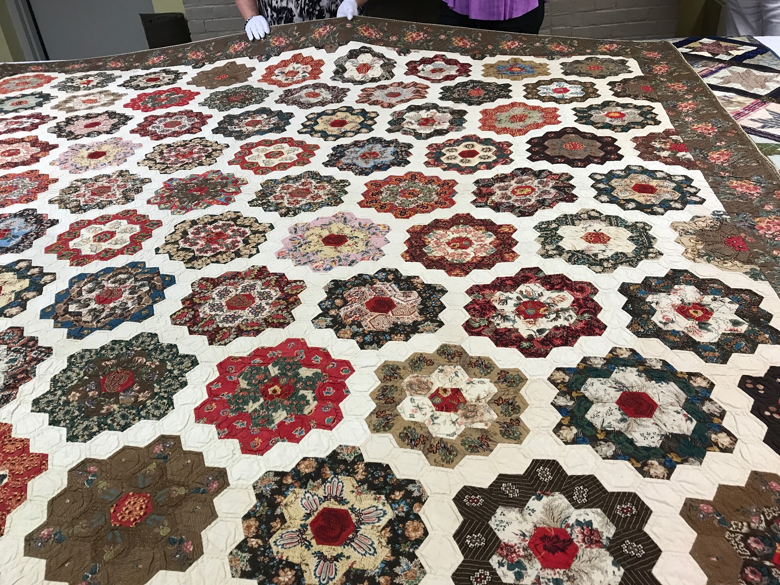 Textile Time Travels Antique Hexagon Quilt Chester County Historical