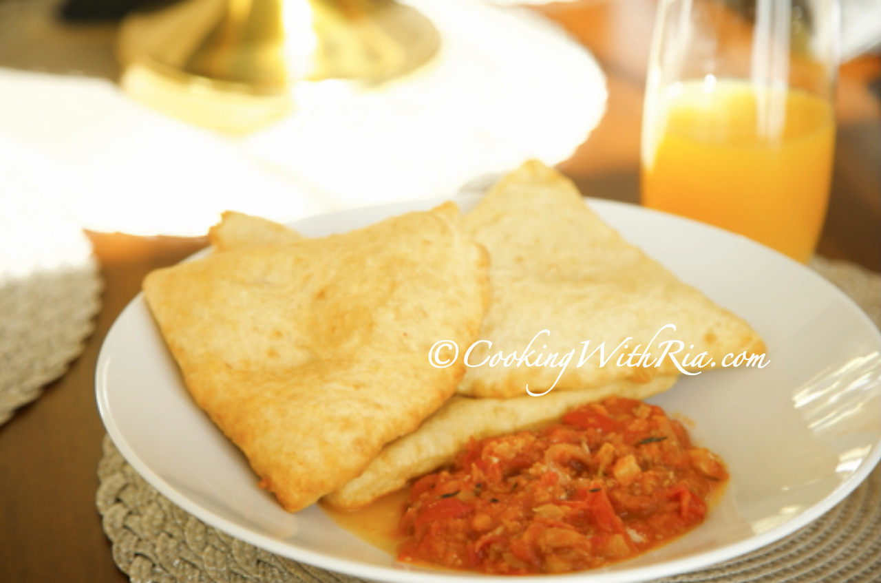 Trinidad Fried Bake (Fry Bakes) Floats