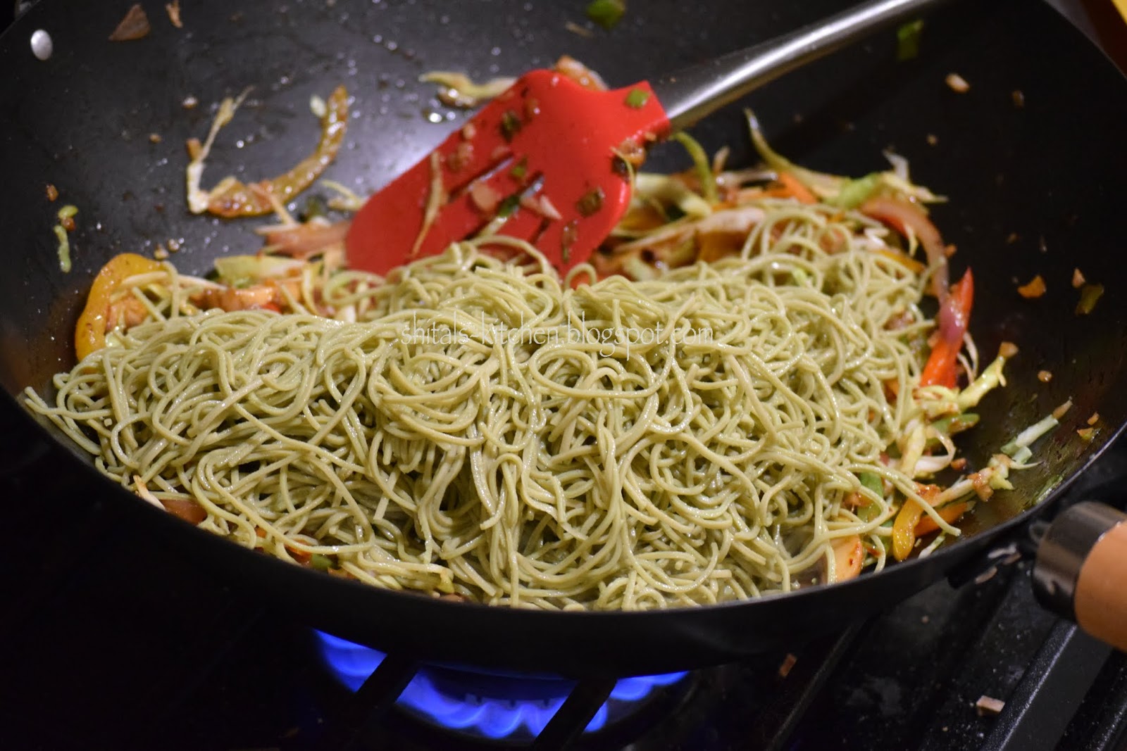 Shital'sKitchen Spicy Edamame Noodles