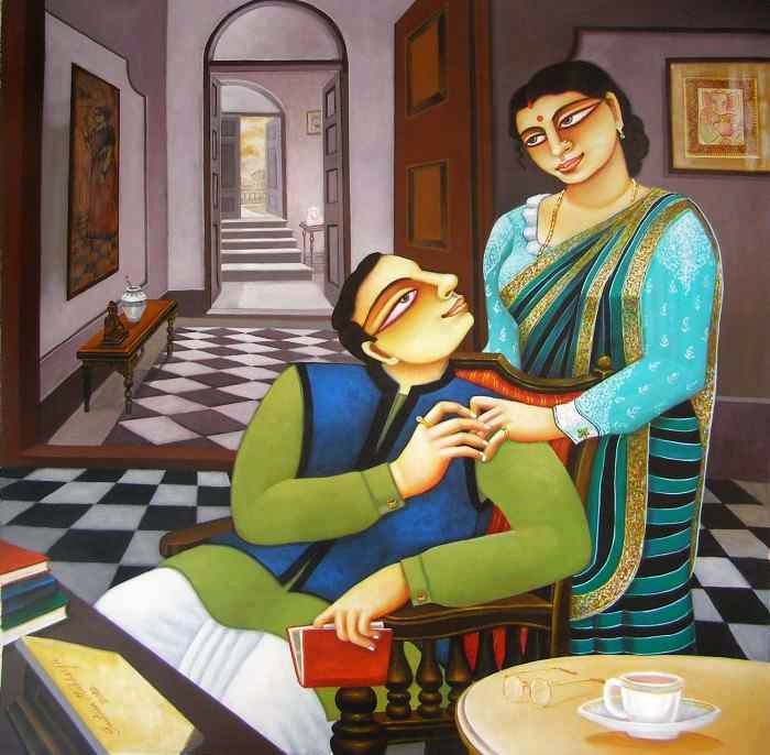 Индийский художник. Gautam Mukherjii Индийский художник. Gautam Mukherjii