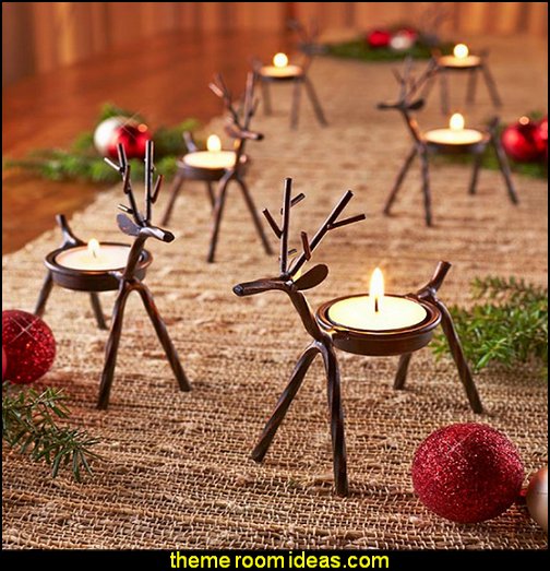 Rustic Christmas decorating ideas - rustic Christmas decorations - Vintage - Rustic - Country style Christmas decorating - rustic Christmas decor - Christmas stockings - vintage rustic christmas decorations Rustic Glam Vintage Christmas decor - Rustic Country Vintage christmas tree ideas - Christmas stockings Reindeer Tealight Candle Holders Rustic Christmas decorating ideas - rustic Christmas decorations - Vintage - Rustic - Country style Christmas decorating - rustic Christmas decor - Christmas stockings