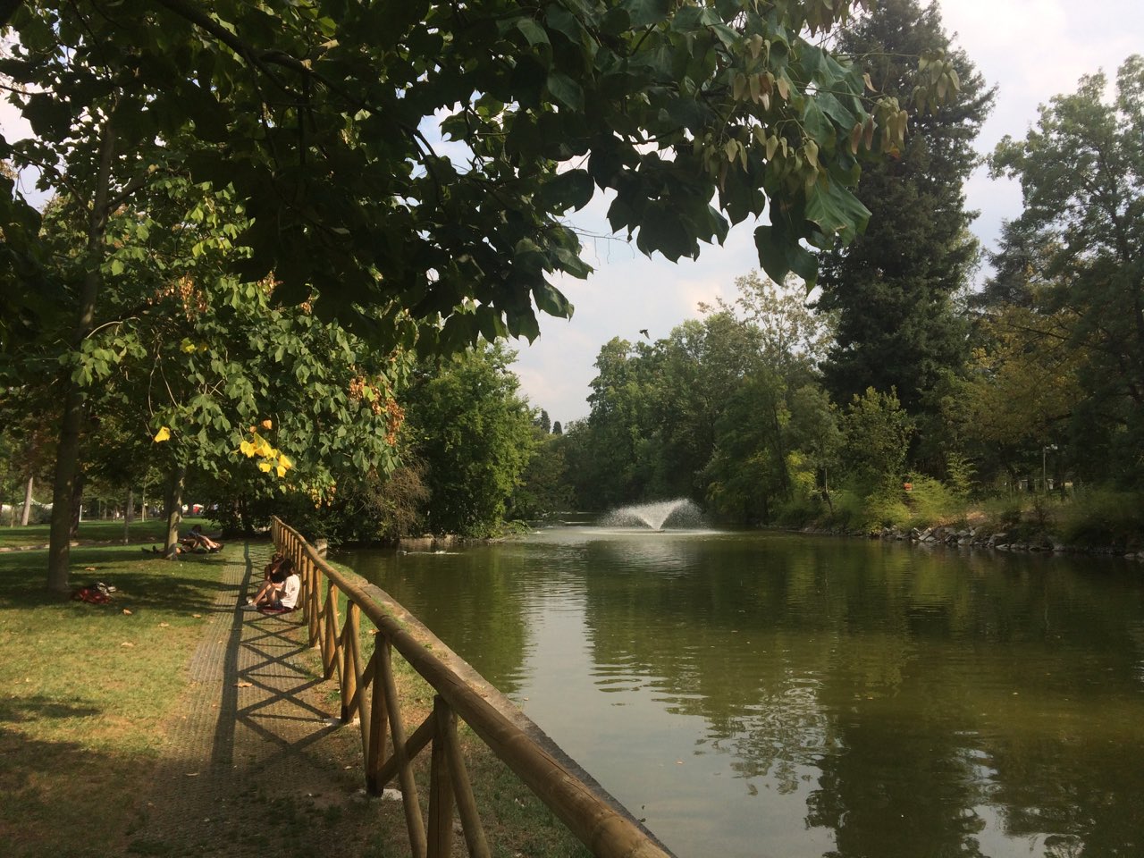 Jim's Loire Giardini Margherita, Bologna mural and view Jim's Loire Giardini Margherita, Bologna mural and view