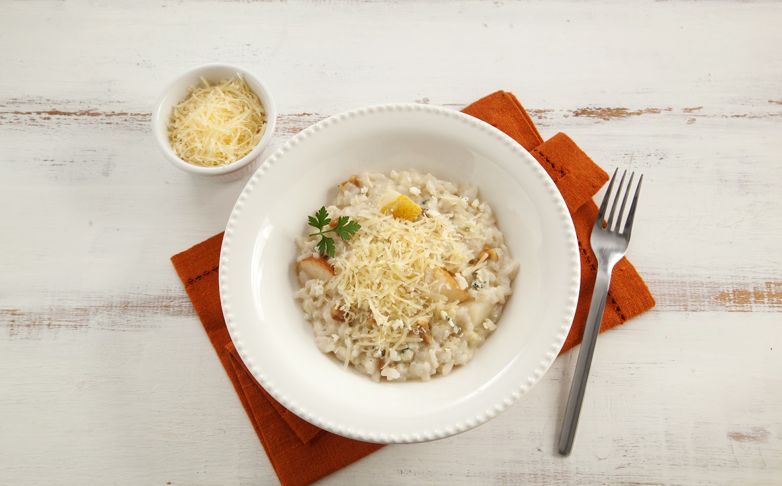 Sem Desperdício! Dia de Cozinha Risoto de com pera e nozes