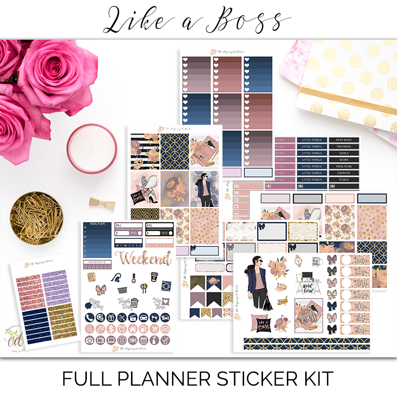Like A Boss Full Planner Sticker Kit with Bonus Deco Sheets - The ...
