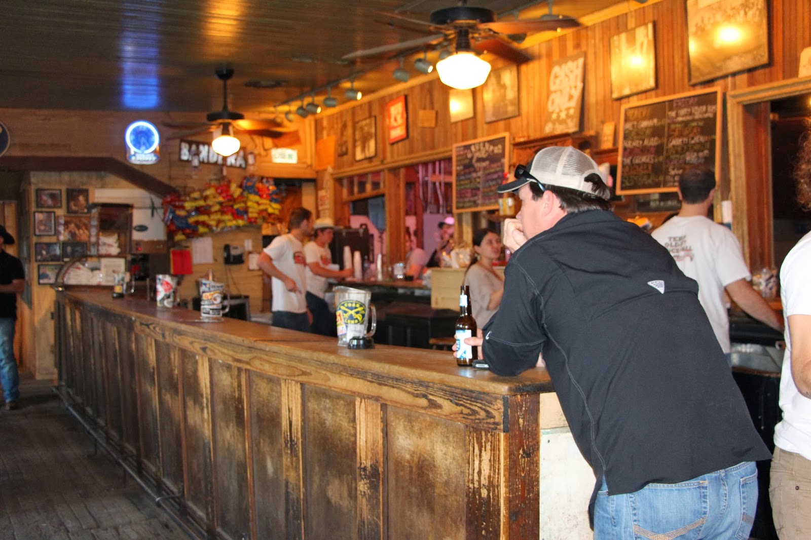 Orange slices inside the gruene dance hall