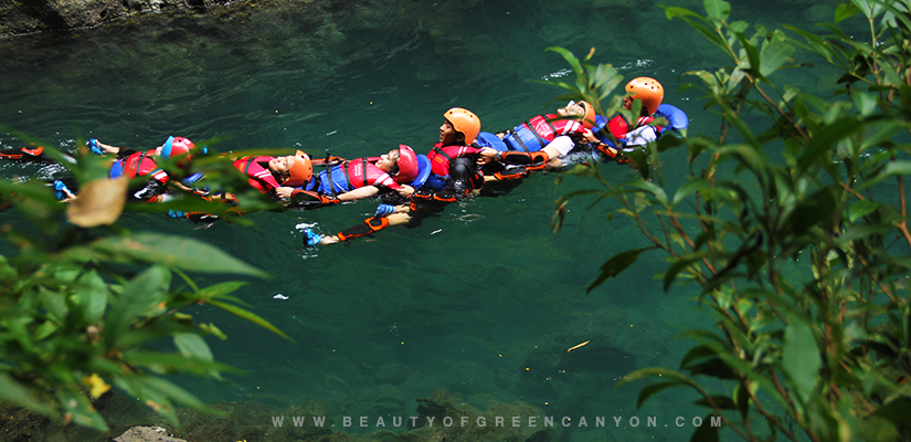 Body Rafting Green Canyon