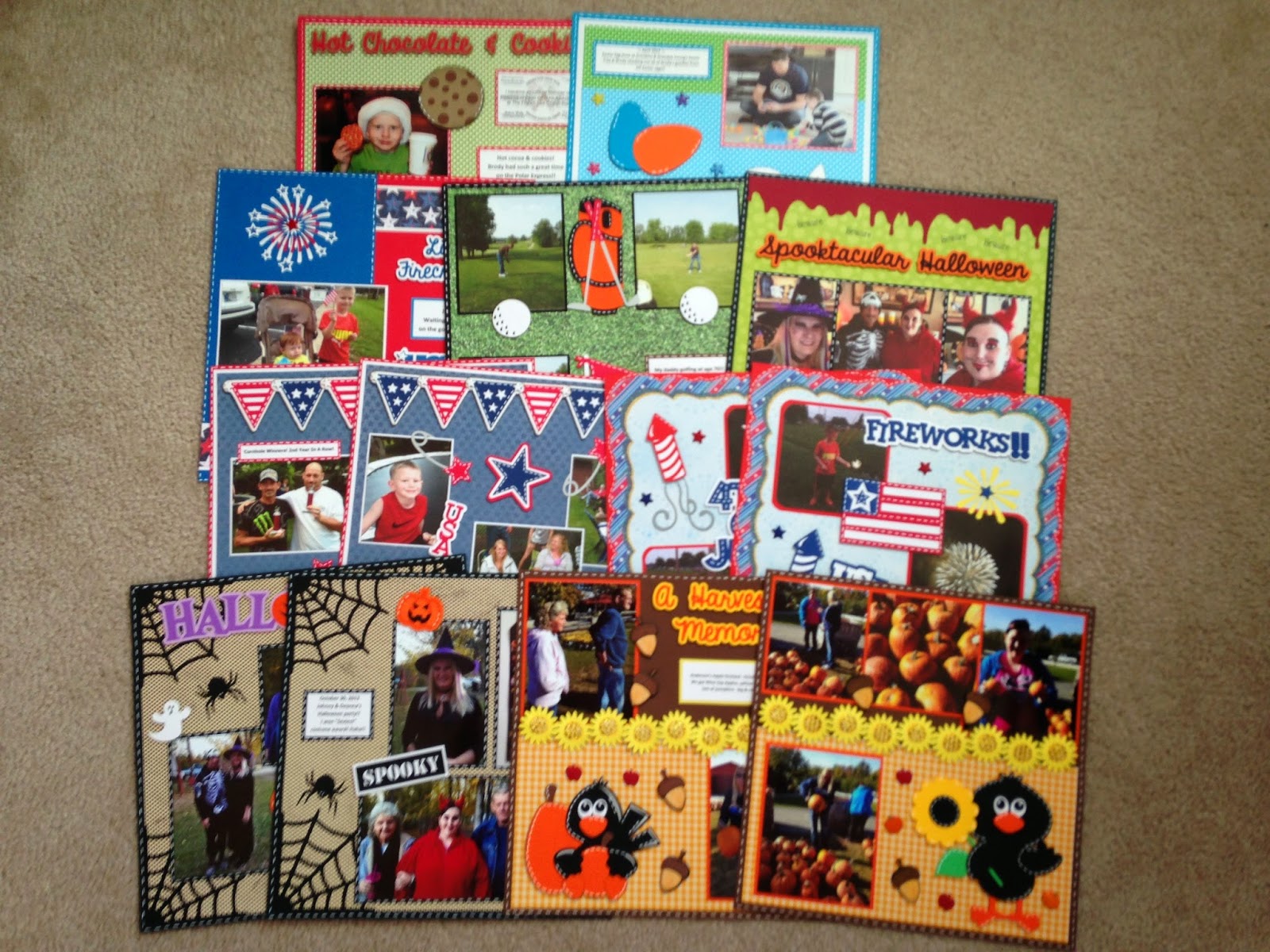 Julie's Krafty Korner Scrapbook Layouts