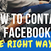 How to Contact Facebook Customer Service