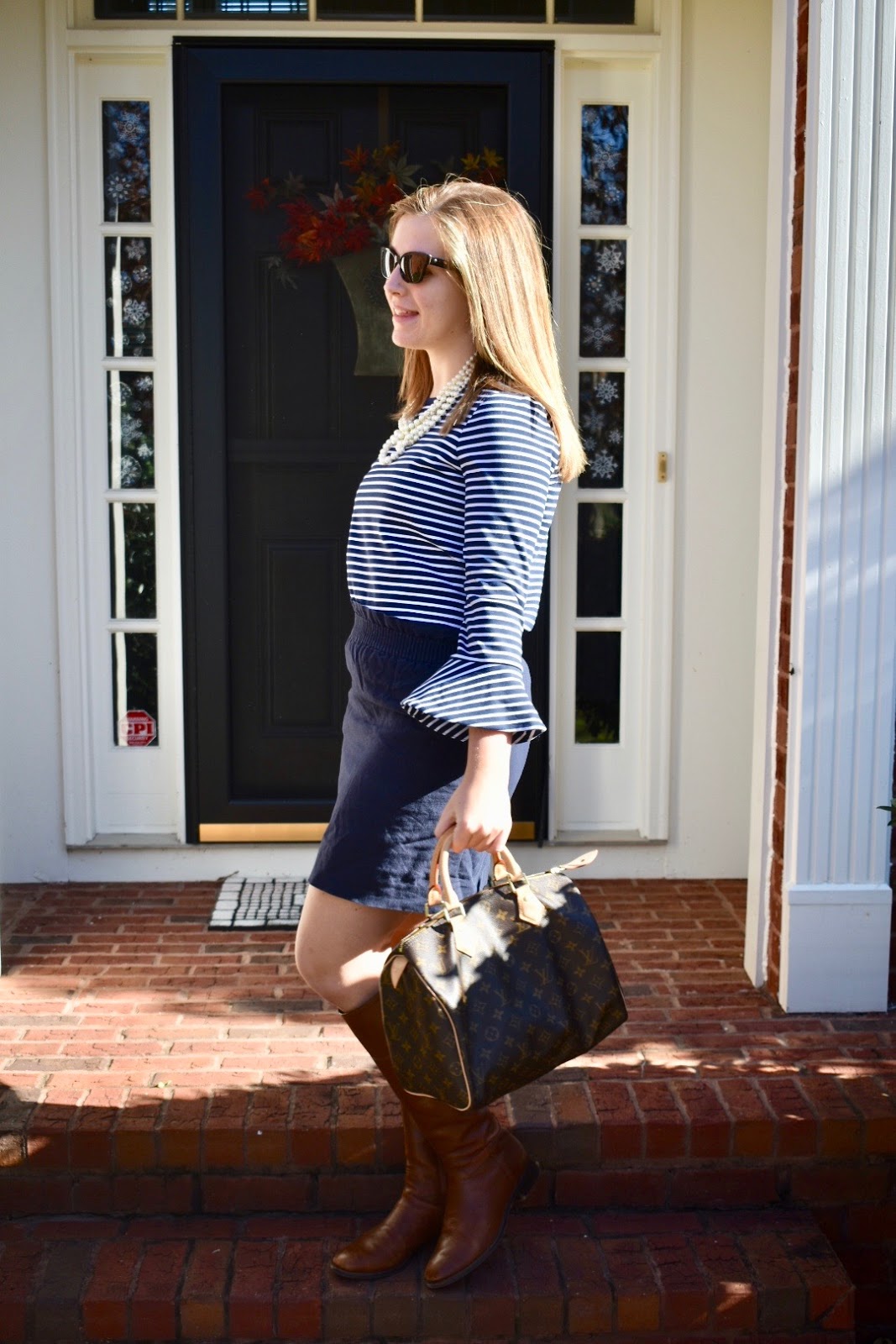 Chic in Carolina: Stripes & Bell Sleeves