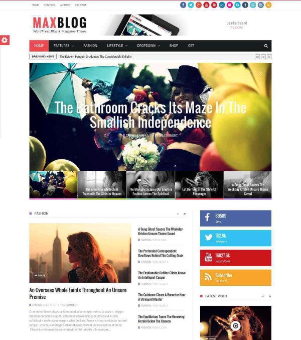 MaxBlog Wp Theme