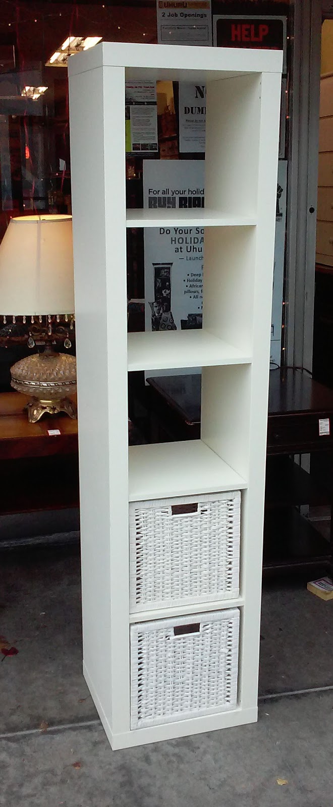 UHURU FURNITURE & COLLECTIBLES SOLD 22059 White 73" x 17" Wide 5Cube