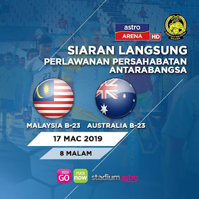 Live Streaming Malaysia U22 vs Australia U22 Friendly Match 17.3.2019 Live Streaming Malaysia U22 vs Australia U22 Friendly Match 17.3.2019