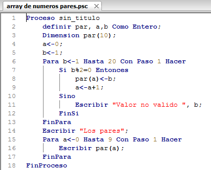 FUNDAMENTOS DE PROGRAMACION: EJERCICIOS DE CLASES EN PSEINT