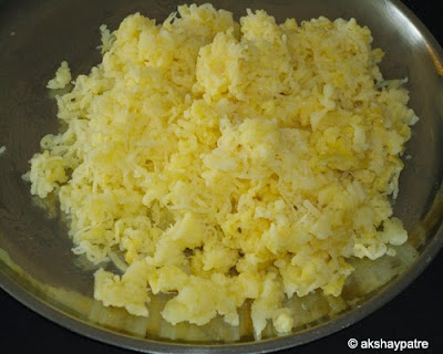 grated potatoes