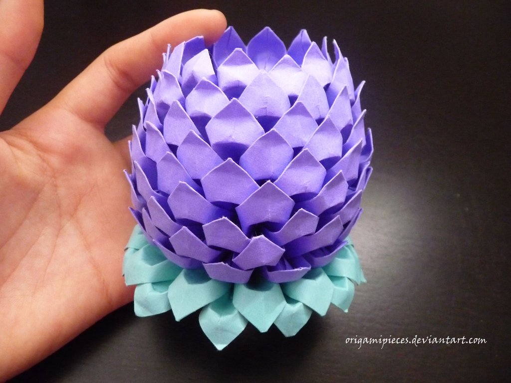 3d origami lotus flower 3d origami lotus flower