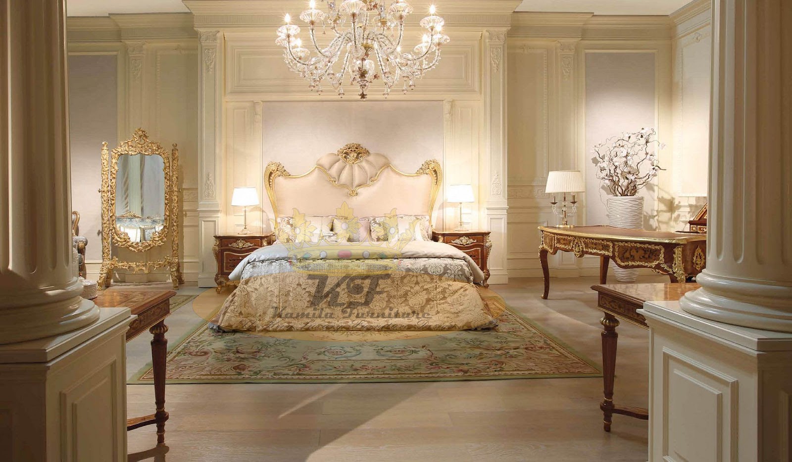 Kamila Furniture LUXURY CLASSIC ITALIAN FURNITURE BEDROOM