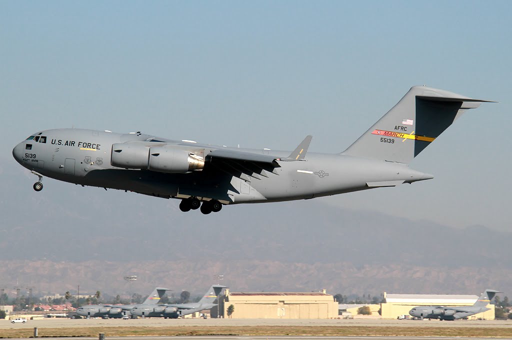 Aero Pacific Flightlines Private C17A air Show at March Air Force Base