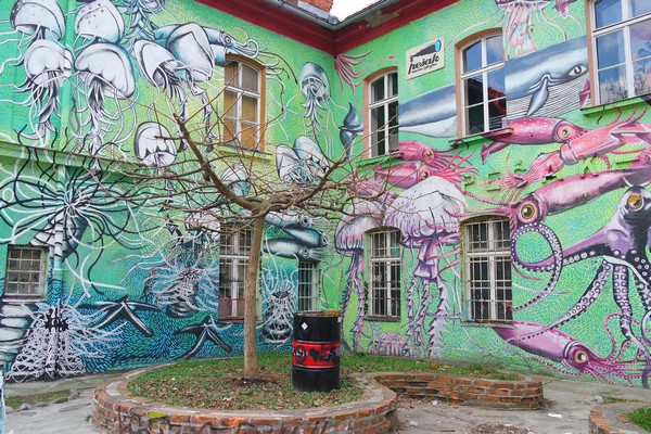 ljubljana street art centre Metelkova