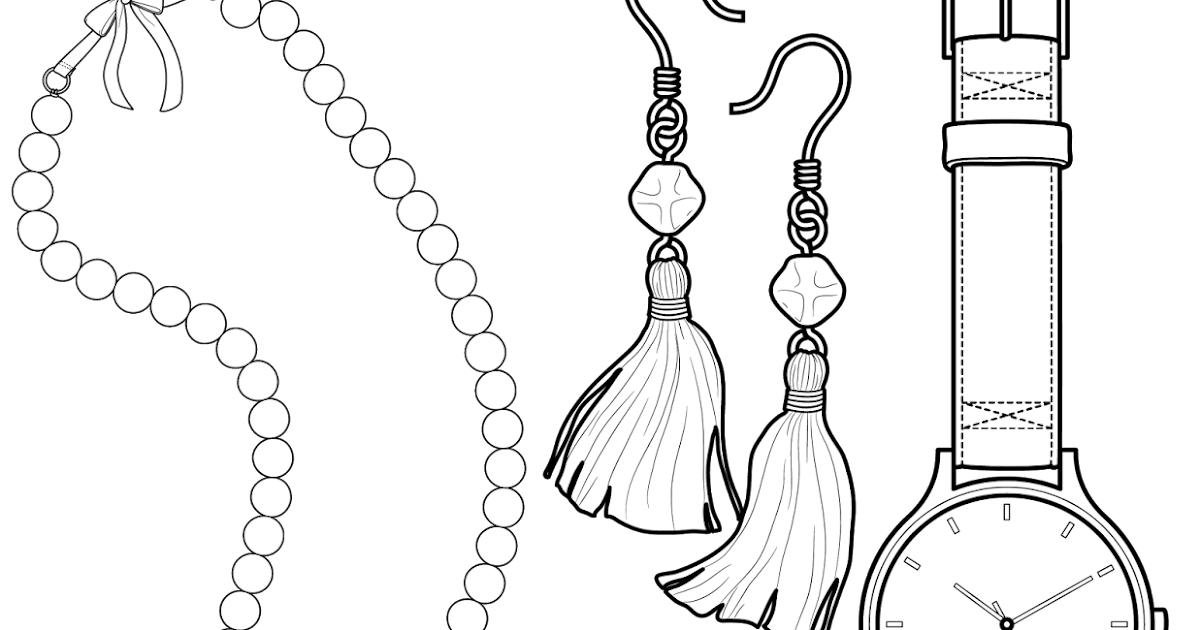 Бусы картинка для детей раскраска