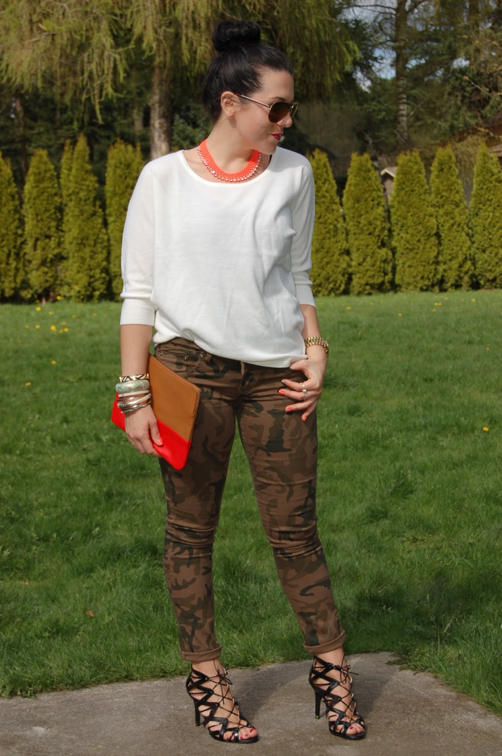 Camo pants and cage heels — Covet & Acquire