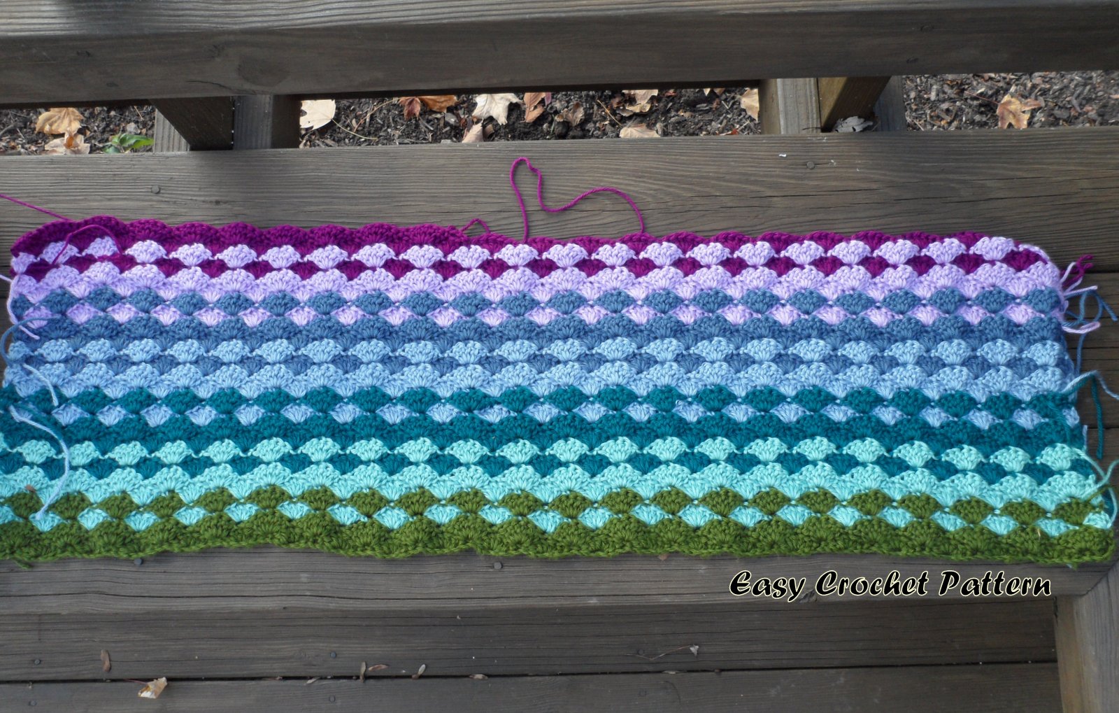 easy-crochet-pattern-shell-afghan-a-new-project-started