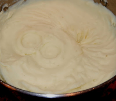 prepared Garlic Herb Whipped Potatoes in a pot