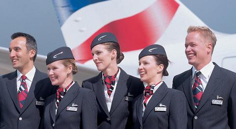 Airlines Past & Present: British Airways Stewardess Flight Attendant Brochure Mid 1980's And