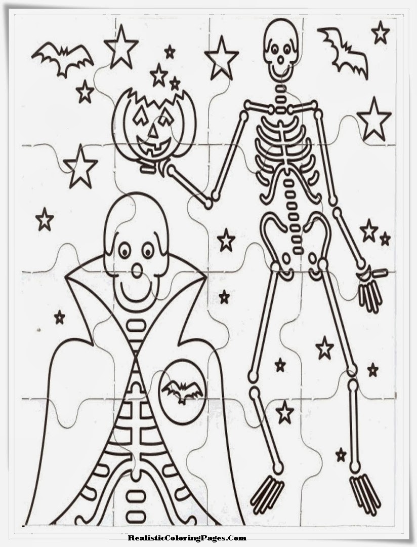 halloween coloring pages and puzzles - photo #12