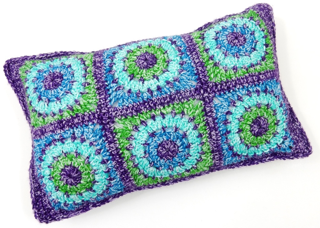 Circles & Squares Crochet Cushion Covers TheCurioCraftsRoom