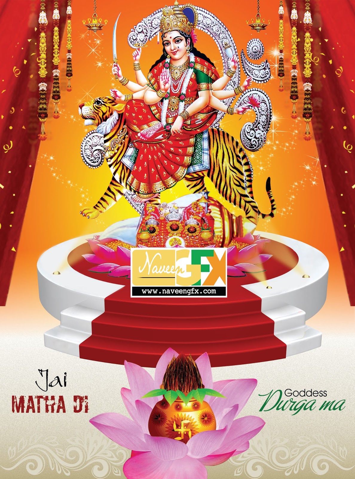 Lord durga matha psd wallpaper free downloads online | naveengfx