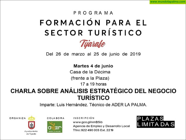 Charla Análisis Estratégico del Negocio Turístico en Tijarafe Charla Análisis Estratégico del Negocio Turístico en Tijarafe