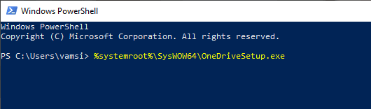OneDrive Windows 10' da nasıl yeniden yüklenir 4 reinstall onedrive using powershell