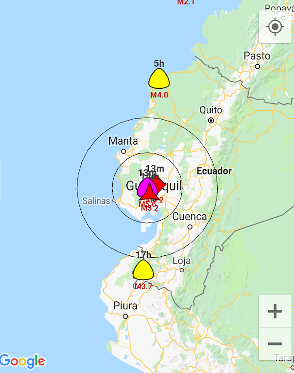 ÚLTIMA HORA: reportan sismo en Ecuador. ÚLTIMA HORA: reportan sismo en Ecuador.