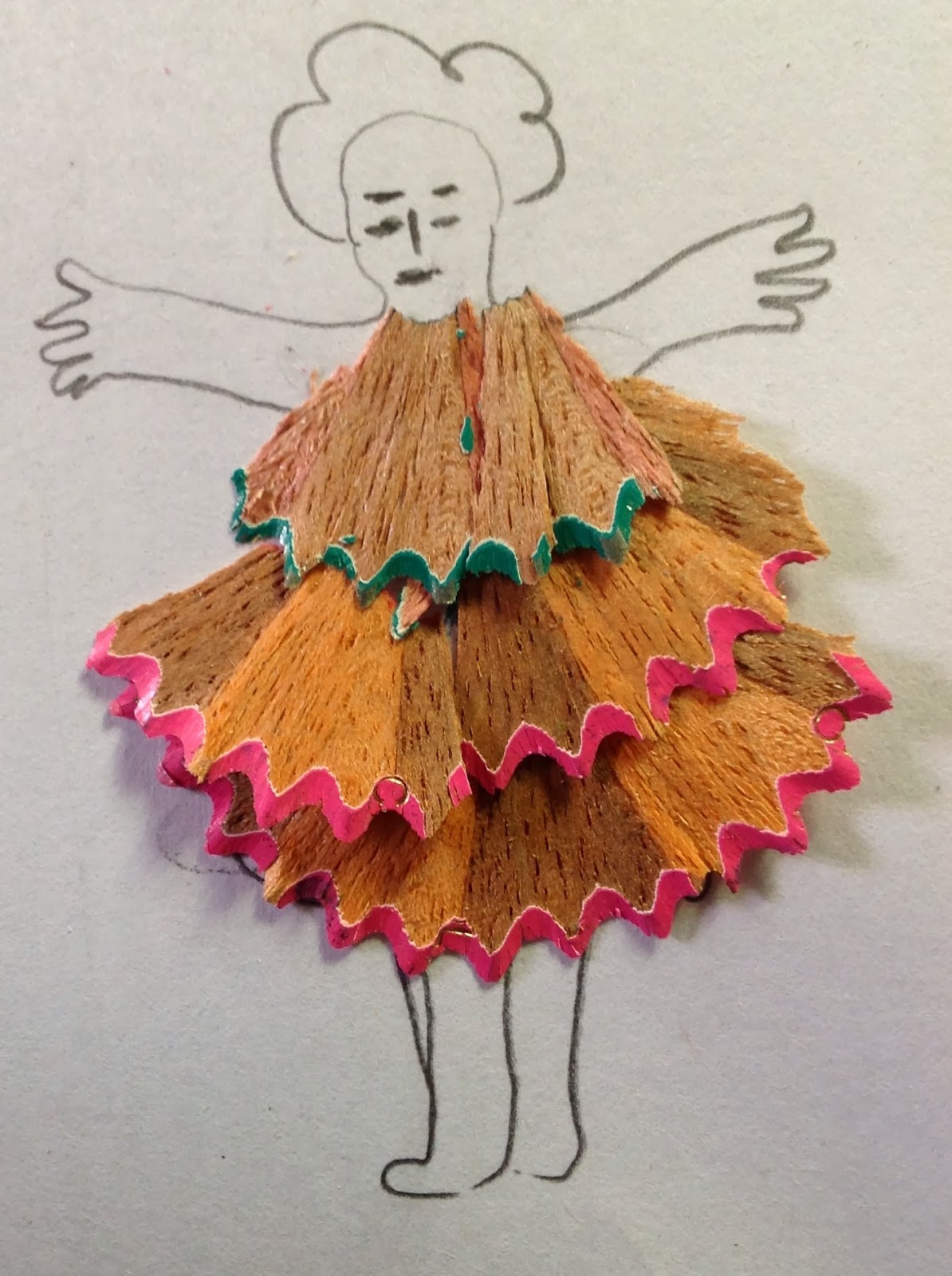 MomThe First Teacher Pencil Shavings Art