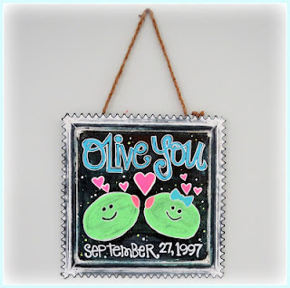 SRM Stickers Blog - ❤{Olive You}❤ by Shannon - #homedecor #sign #chalkboard #markers #fluorescent #DIY
