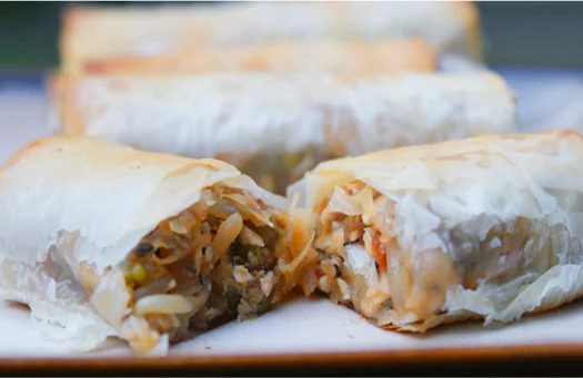 Baked Phyllo Spring Rolls