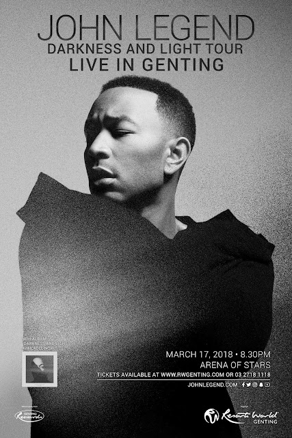 [Upcoming Event] John Legend Darkness And Light Tour Live In Genting