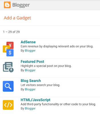 Add HTML/JavaScript gadget