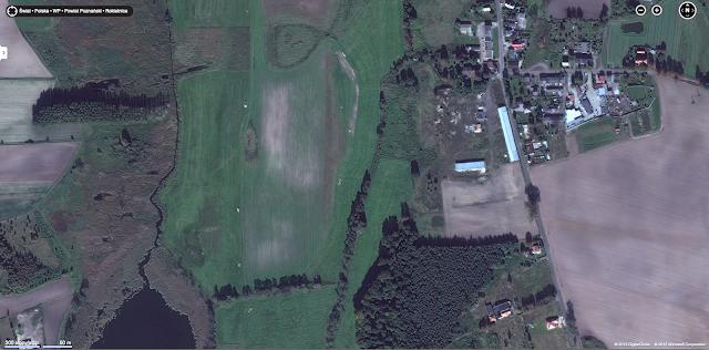 Grodzisko Pawłowice k. Kiekrza - zdjęcie satelitarne rozwiezionego obiektu