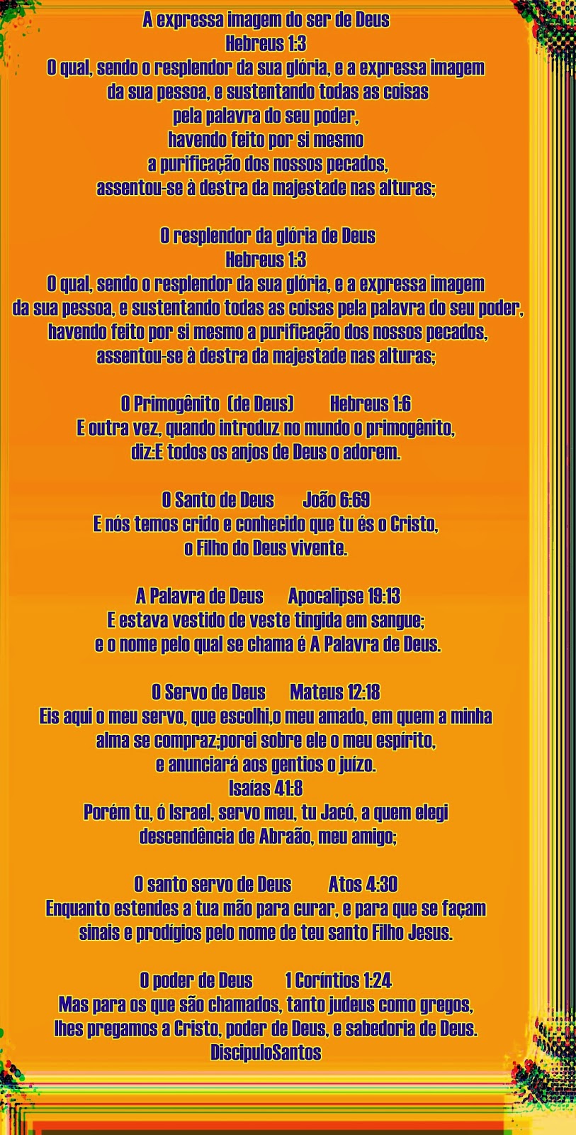 Discípulos do Verbo Todos os Nomes