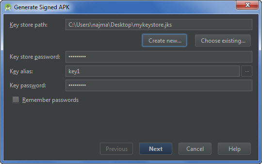 export android studio project to apk