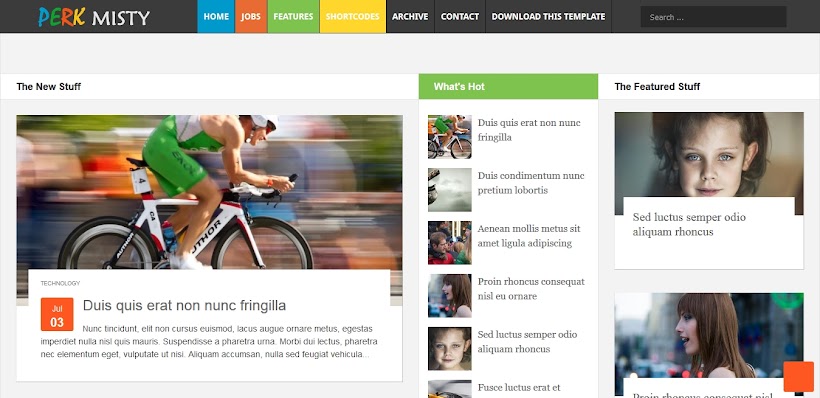 Perk Mistry Free Blogger Template