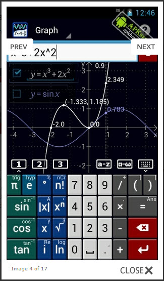 تحميل تطبيق آلة حاسبة برسوم بيانية MathGraphing Calculator ...