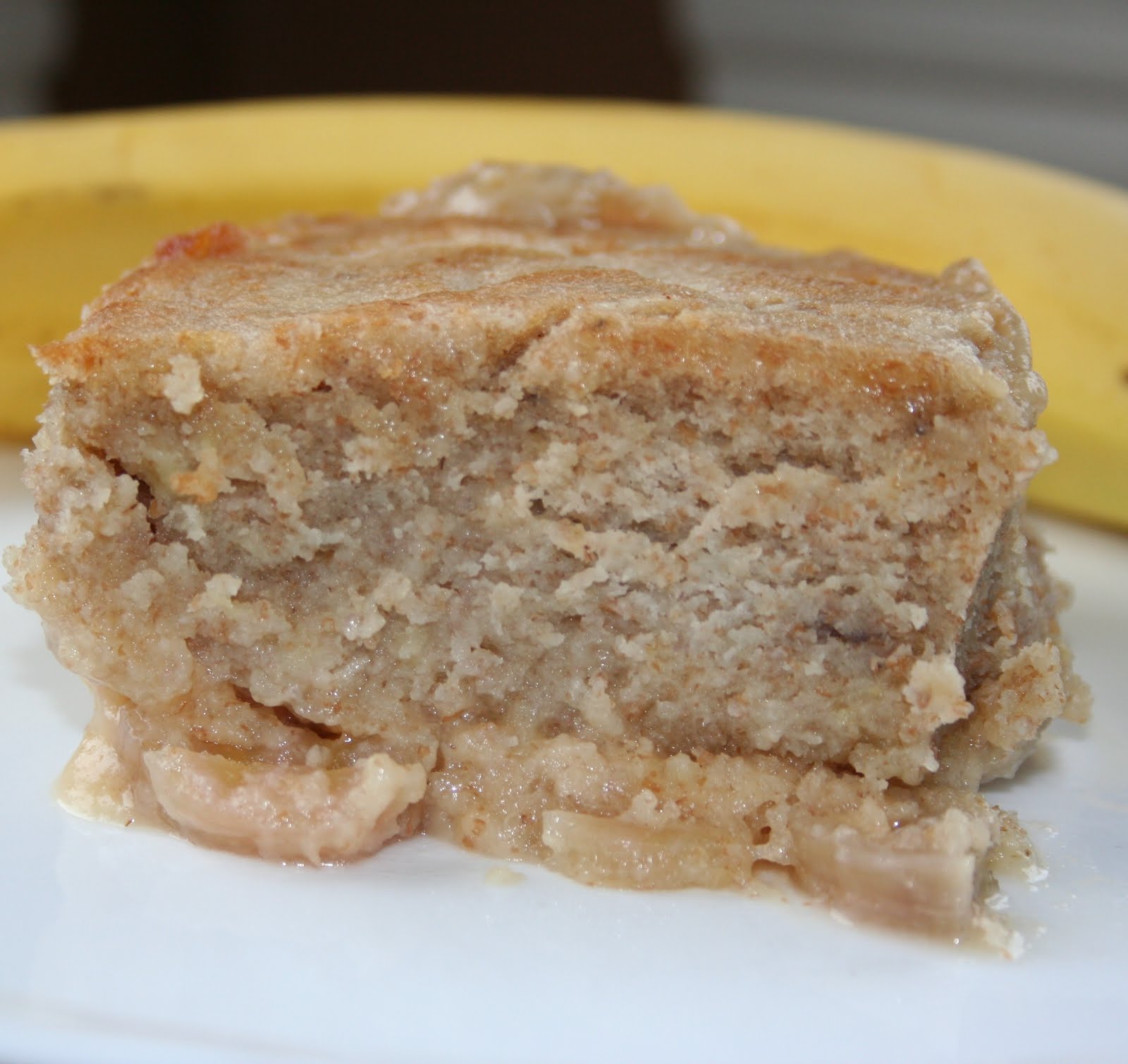 Pouding chômeur au rhum et aux bananes