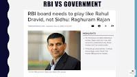 Indian economist, raghuram govind rajan, says, rbi board needs to play like rahul dravid