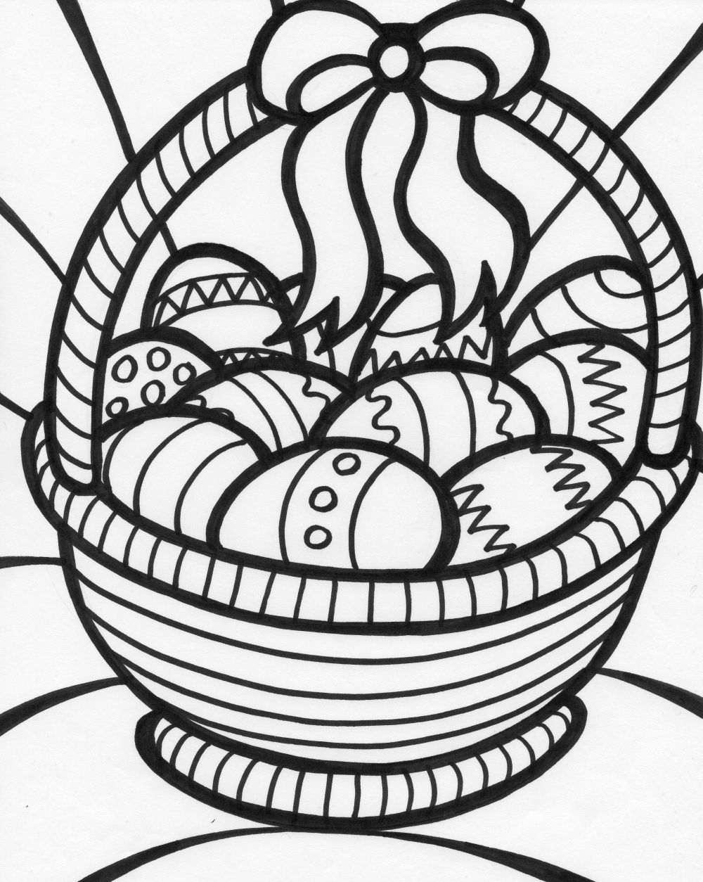 coloring pages basket - photo #36